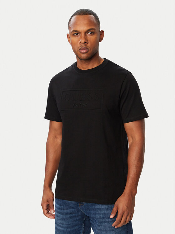 Guess Guess Póló 183984 Fekete Classic Fit