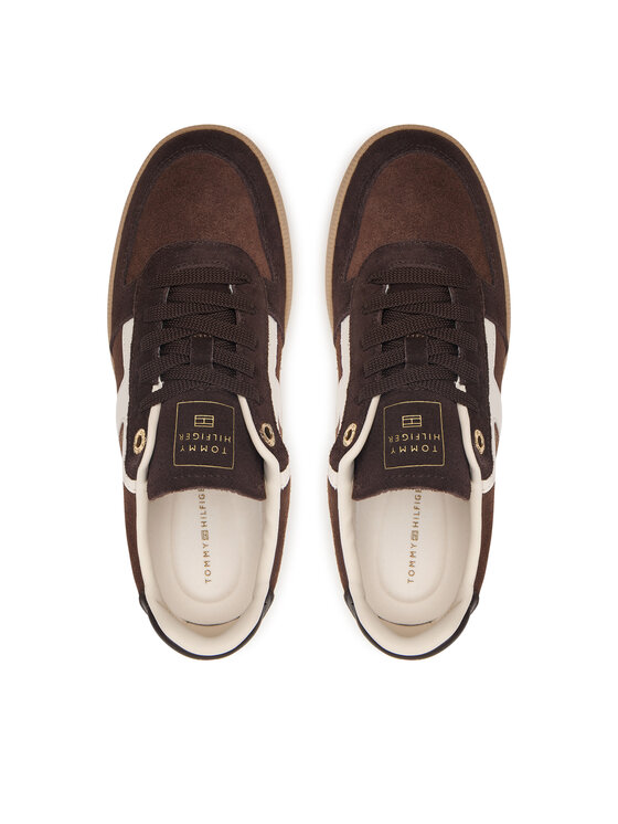 Tommy Hilfiger Сникърси Tommy Hilfiger Th Tribeca Sneaker Suede FW0FW09596 Кафяв