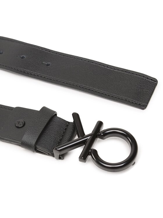 Calvin Klein Vīriešu josta Calvin Klein Adj Ck Metal Bobe Black 35Mm K50K510623 Melns