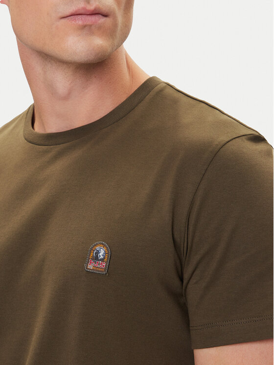 Parajumpers Parajumpers Camiseta Patch 25WMPMTSEY29 Caqui Regular Fit