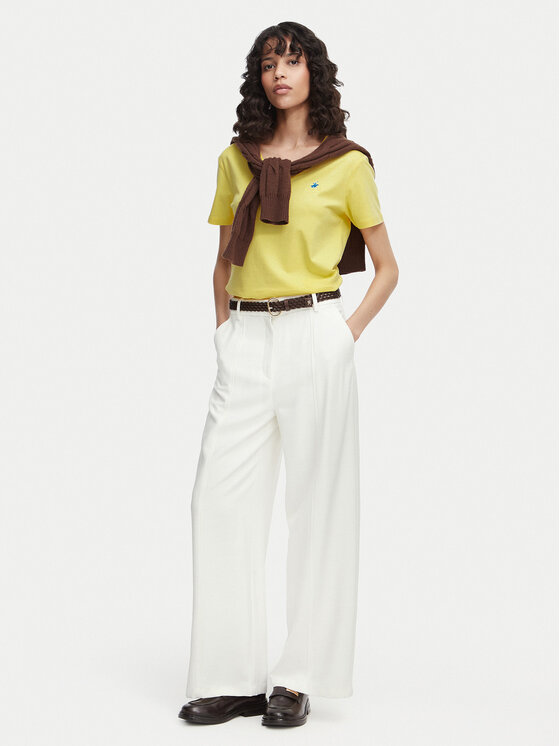 Beverly Hills Polo Club Beverly Hills Polo Club Camiseta P-SS26W-TS5165188 Amarillo Regular Fit