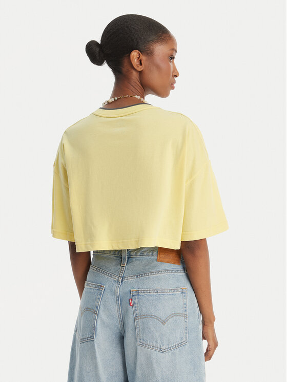 Quiksilver Quiksilver Camiseta Maxi EQWZT03183 Amarillo Oversize