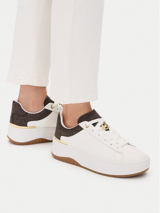 MICHAEL Michael Kors Sneakersy MICHAEL Michael Kors Dottie 43F5DTFS2L Biały