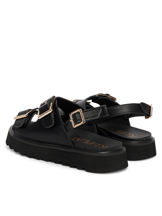 REPLAY Sandale REPLAY GWF5D .000.C0008S Negru