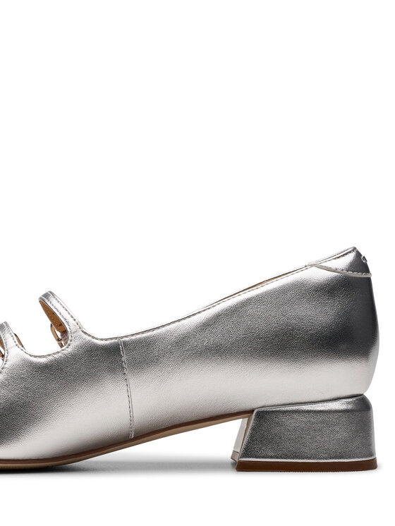 Clarks Ballerine Clarks Daiss 30 Shine 26179900 Argento