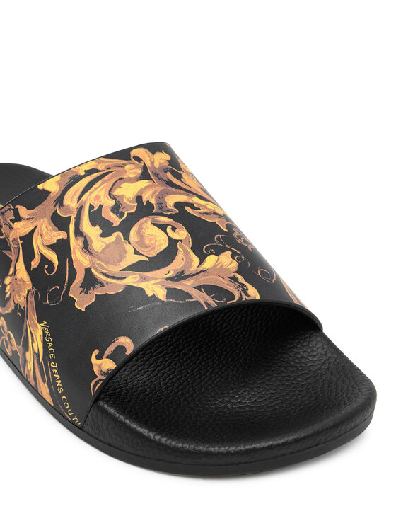 Versace Jeans Couture Шльопанці Versace Jeans Couture 79YA3SQ4 ZS365 G89 Чорний