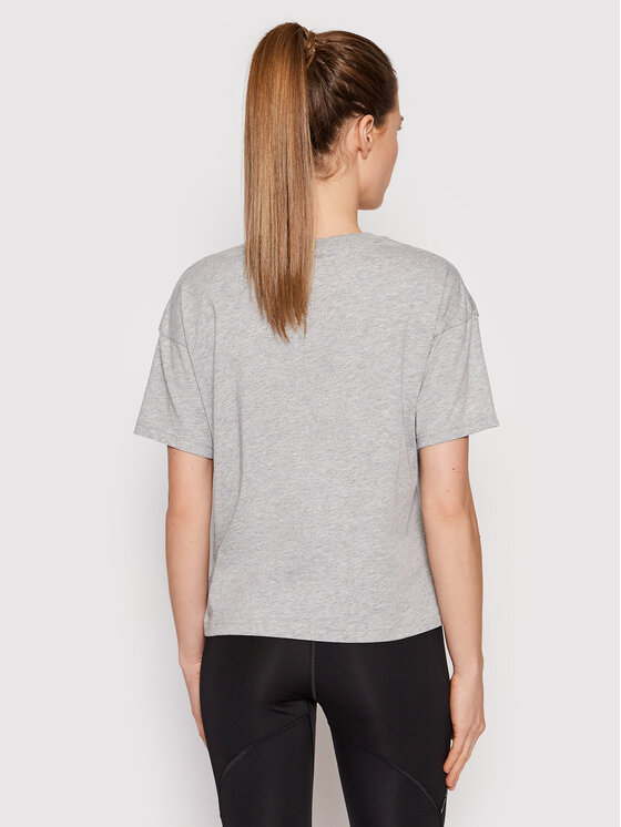 New Balance New Balance Camiseta Stacked WT03805 Gris Relaxed Fit