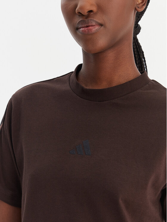 adidas adidas Camiseta Seasonal Essentials Leopard Print KE8830 Marrón Regular Fit