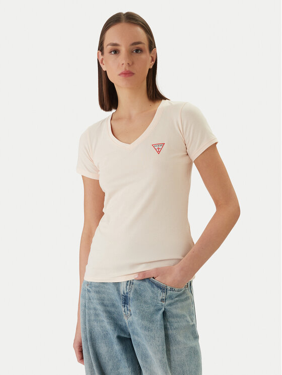 Guess Guess Футболка W2YI45 J1314 Оранжевий Slim Fit