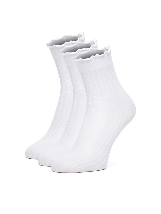 Nine West Довгі шкарпетки Nine West CEO_AS_NW_01_Z_AW25 (3-PACK) Білий