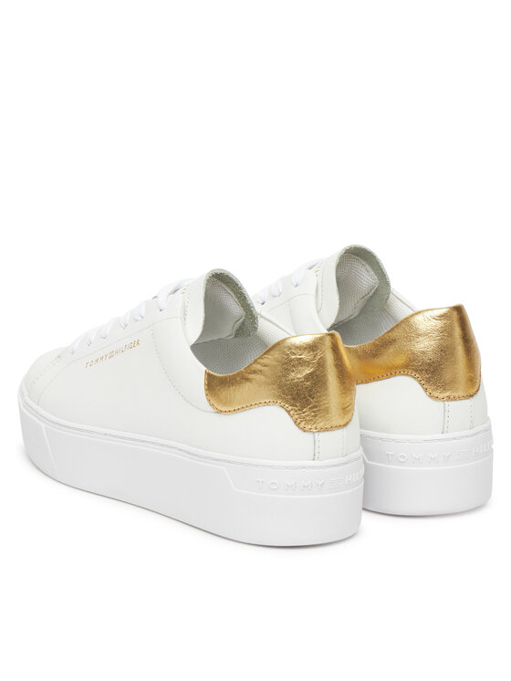 Tommy Hilfiger Sneakersy Tommy Hilfiger Essential Platform Court Sneaker FW0FW08756 Biały