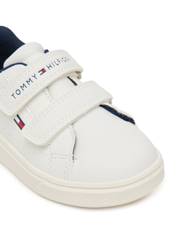 Tommy Hilfiger Сникърси Tommy Hilfiger Low Cut Velcro Sneaker T1X9-35216-1355 M Бял