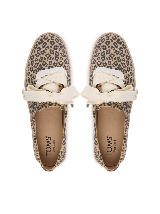 Toms Еспадрильї Toms Carolina Lace Up 10023047 Бежевий