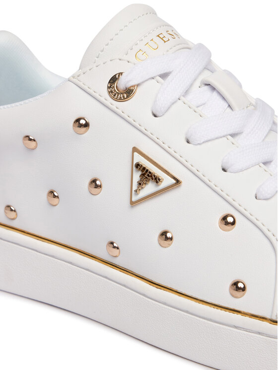 Guess Sneakersy Guess FLPBON ELE12 Biały