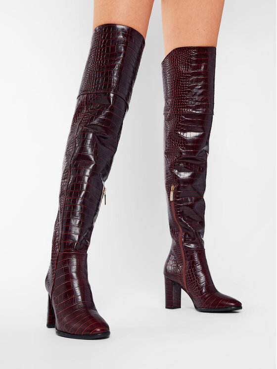 Pollini Чоботи Pollini SA26128C1BTJ0212 Бордовий