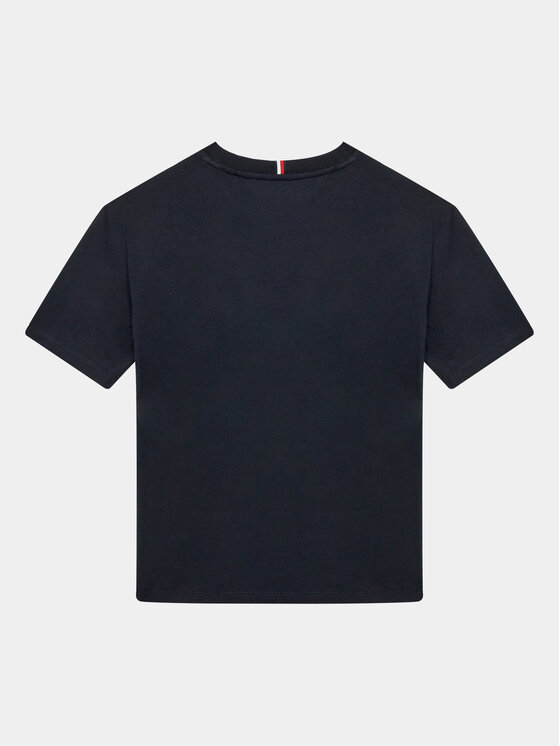 Tommy Hilfiger Tommy Hilfiger Marškinėliai Crest Logo KB0KB08675 D Tamsiai mėlyna Regular Fit