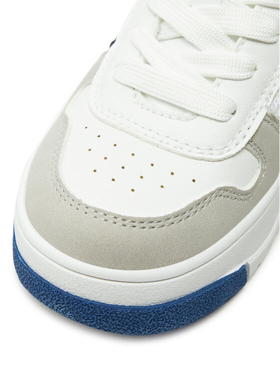 Tommy Hilfiger Laisvalaikio batai Tommy Hilfiger Flag Low Cut Lace-Up Sneaker T3X9-33863-1269 M Balta