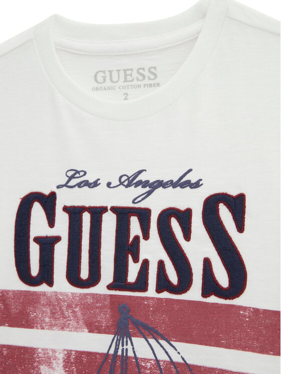 Guess Guess Футболка N6RI15 K6XN1 Білий Regular Fit