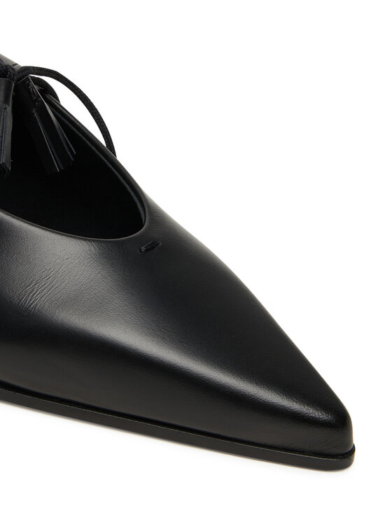 Max Mara Półbuty Max Mara Laceup 2524526111600 Czarny