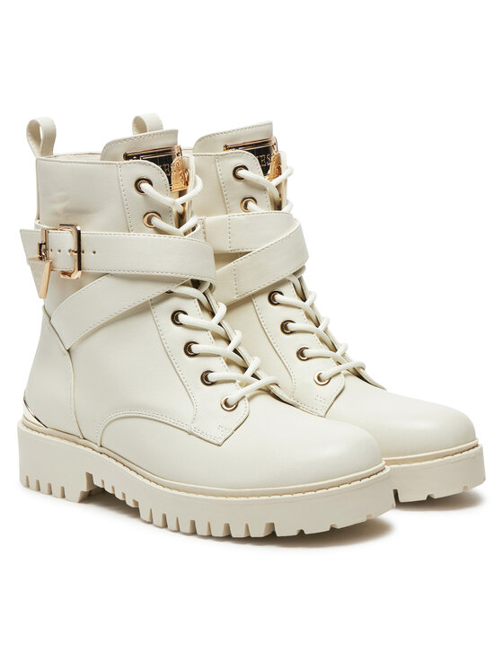Guess Botines planos Guess Olsy FLFOLS ELE10 Écru
