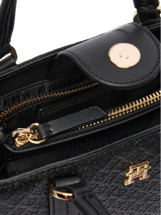 Tommy Hilfiger Bolso Tommy Hilfiger Th Daily Mini Tote Mono AW0AW18416 Negro