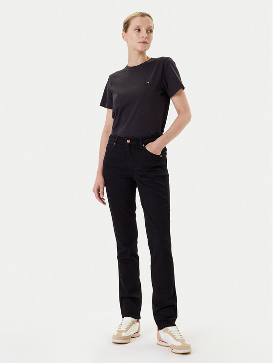 Wrangler Wrangler Camiseta Sign Off 112373023 Negro Slim Fit
