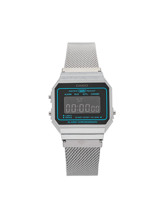 Casio Ročna ura Casio A700WEMS-1BEF Srebrna