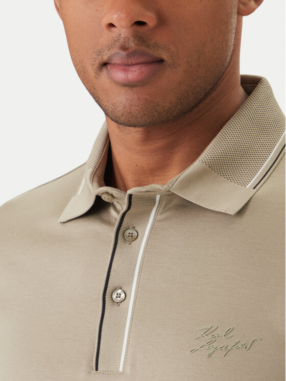 KARL LAGERFELD KARL LAGERFELD Polo 745002 562200 Caqui Regular Fit