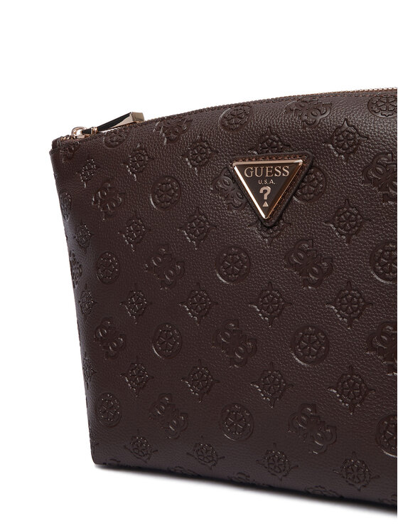 Guess Kosmetyczka Guess Lenwood Travel TWDP21 02965 Brązowy