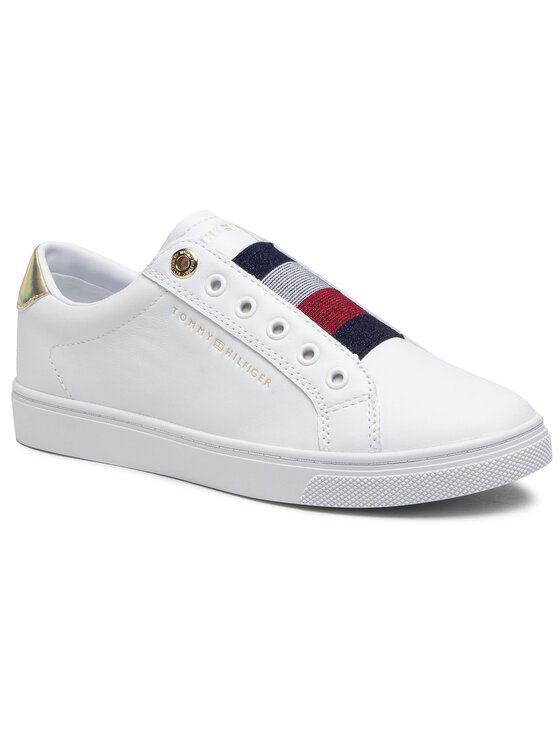 Tommy Hilfiger Αθλητικά Tommy Hilfiger Th Elastic Slip On Sneaker FW0FW05546 Λευκό