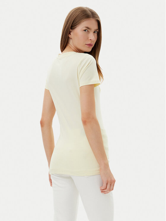 Guess Guess Футболка W5GI17 J1314 Жовтий Slim Fit