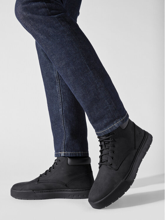 Timberland Šnurovacia obuv Timberland Maple Grove Lthr Chk TB0A658N0011 Čierna