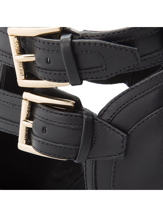 MICHAEL Michael Kors Pantofi cu toc subțire MICHAEL Michael Kors Blaze Open Toe Bootie 40T7BLHE5L Negru