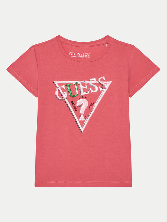 Guess Guess T-shirt K5RI16 K6YW4 Rosa Regular Fit