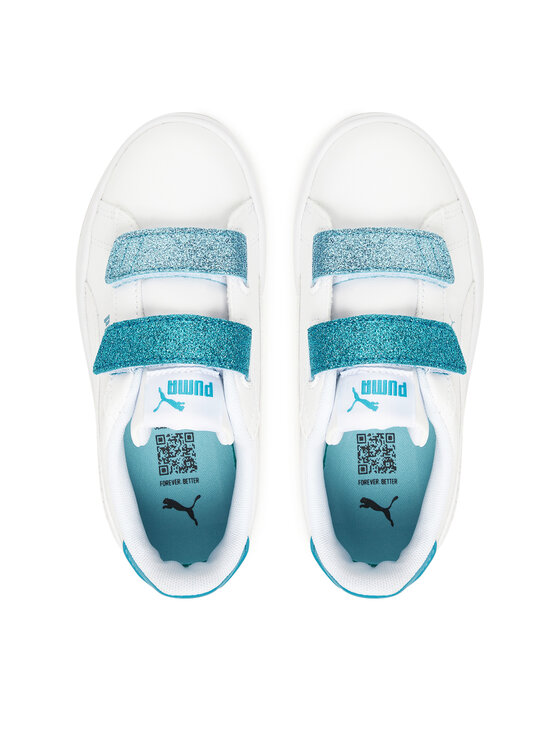 Puma Снікерcи Puma Smash 3.0 L Glitter Velcro V Ps 395609 08 Білий