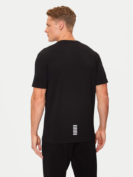 EA7 Emporio Armani EA7 Emporio Armani Футболка 8NPT27 PJVQZ 1200 Чорний Regular Fit