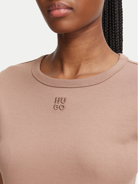 HUGO HUGO Camiseta Deloris 50512002 Caqui Regular Fit