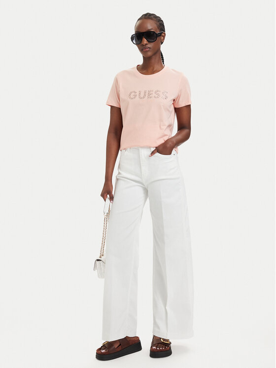 Guess Guess Футболка W6GI15 K3035 Кораловий Regular Fit