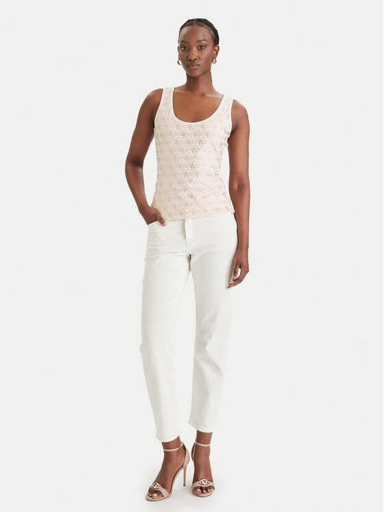 Guess Guess Топ W6GP10 K2932 Бежевий Regular Fit