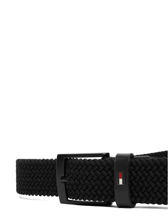 Tommy Hilfiger Мъжки колан Tommy Hilfiger Adan 3.5 Elastic AM0AM13824 Черен