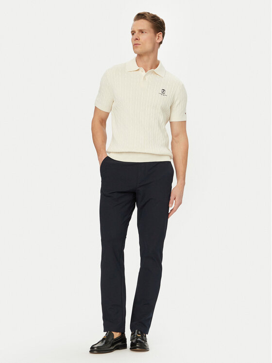 Tommy Hilfiger Tommy Hilfiger Polo MW0MW42788 Crema Regular Fit