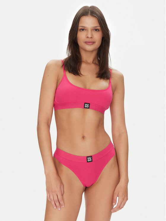 HUGO HUGO Стрінги Thong Rib 50496809 Рожевий