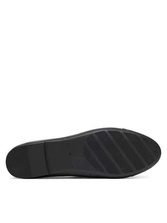 Tommy Hilfiger Balerina Tommy Hilfiger Patent Toe-Cap FW0FW08830 Fekete