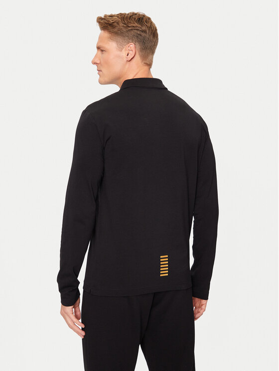 EA7 Emporio Armani EA7 Emporio Armani Поло 8NPF15 PJVQZ 0208 Чорний Regular Fit