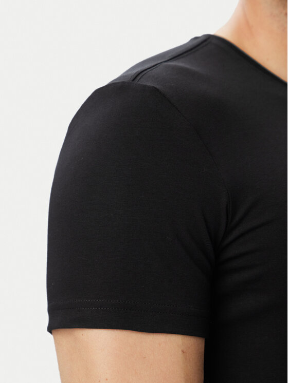 Guess Guess Футболка M6YI32 K3735 Чорний Extra Slim Fit