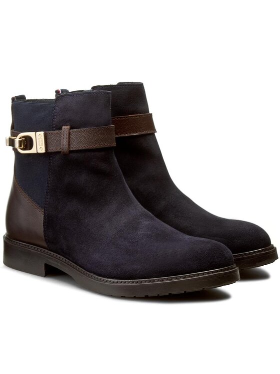 Tommy Hilfiger Botine Tommy Hilfiger Holly 9C FW56821514 Midnight/Coffeebean 403