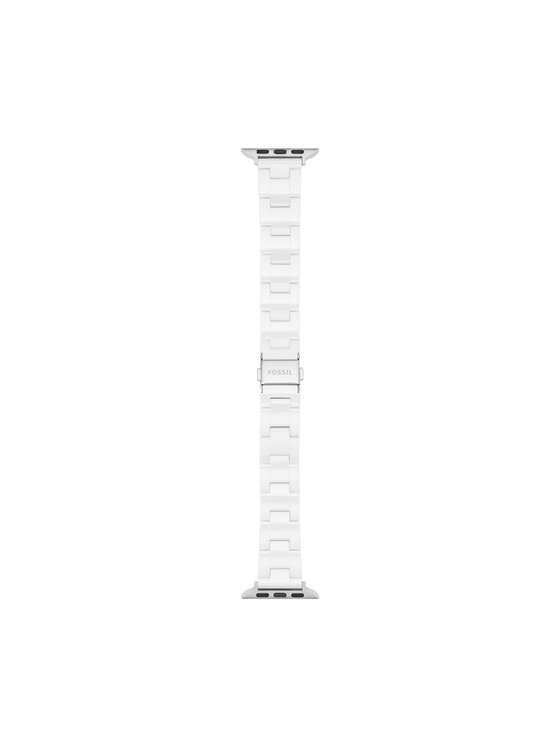 Fossil Wymienny pasek do zegarka Apple Watch Fossil S380005 Srebrny