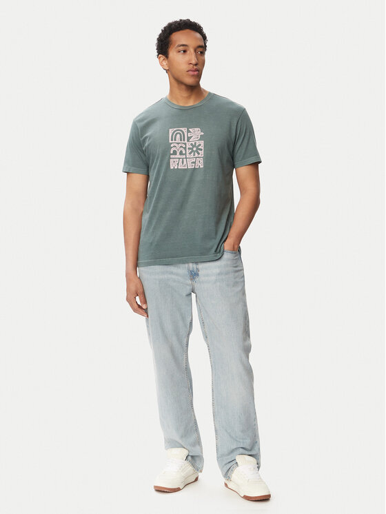 RVCA RVCA Camiseta Mosaic 23A351543 Azul marino Regular Fit