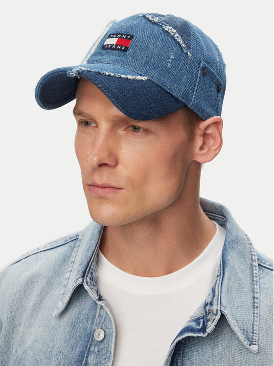 Tommy Jeans Cepure ar nagu Tommy Jeans AM0AM14195 Zils