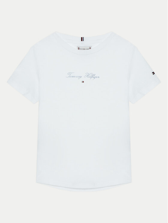 Tommy Hilfiger Tommy Hilfiger Marškinėliai KG0KG08298 S Balta Regular Fit